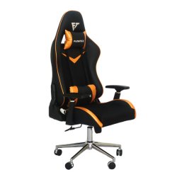 FURNITEX - Gaming Chair with 4D Armrest (FT-G2) Glossy Orange - Gaming Chair | BDshoppers.com