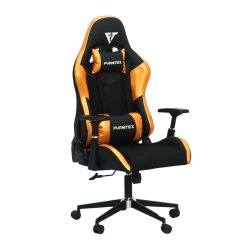 FURNITEX - Gaming Chair with 4D Armrest (FT-G1) Glossy Orange - Gaming Chair | BDshoppers.com