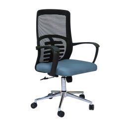 Hydraulic Chair (FT-J166-B) Gray Fabric - Office Chair | BDshoppers.com