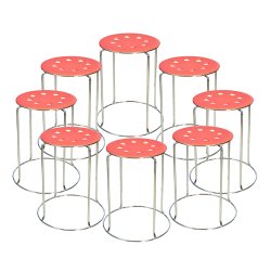 8 Combo Ring Stool (FT- S03) Orange - Bar Stools | BDshoppers.com