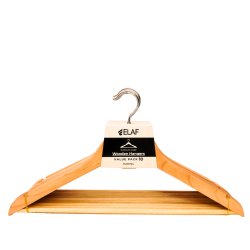 20 Pieces Premium Wooden Hangers with 360-Degree Rotatable Hook - Hanger | BDshoppers.com