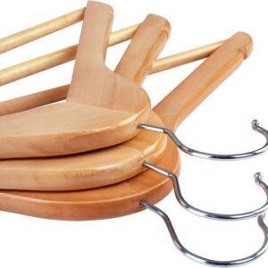 10 Pieces Premium Wooden Hangers with 360-Degree Rotatable Hook - best office chair in bangladesh,  executive chair for office, childs table and chair set, Gaming Chair, Digital Safety Locker, Bar Stool, leather boss chair, Restaurant Chair, Large Antique Wall Mirror -Furnitex Limited