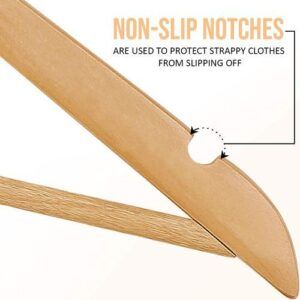 10 Pieces Premium Wooden Hangers with 360-Degree Rotatable Hook - best office chair in bangladesh,  executive chair for office, childs table and chair set, Gaming Chair, Digital Safety Locker, Bar Stool, leather boss chair, Restaurant Chair, Large Antique Wall Mirror -Furnitex Limited