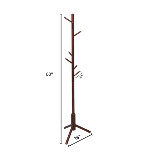 Wooden Coat Rack Stand with 8 Hooks (FT-S605) Coffee - best office chair in bangladesh, executive chair for office, childs table and chair set, Gaming Chair, Digital Safety Locker, Bar Stool, leather boss chair, Restaurant Chair, Large Antique Wall Mirror -Furnitex Limited Wooden Coat Rack Stand with 8 Hooks (FT-S605) Coffee - best office chair in bangladesh, executive chair for office, childs table and chair set, Gaming Chair, Digital Safety Locker, Bar Stool, leather boss chair, Restaurant Chair, Large Antique Wall Mirror -Furnitex Limited