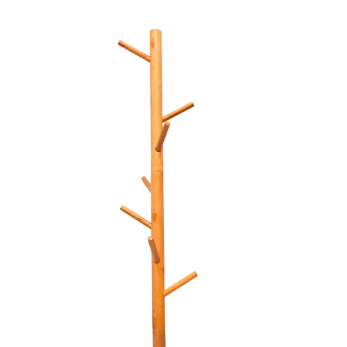 Wooden Coat Rack Stand with 8 Hooks (FT-S605) Cream - best office chair in bangladesh,  executive chair for office, childs table and chair set, Gaming Chair, Digital Safety Locker, Bar Stool, leather boss chair, Restaurant Chair, Large Antique Wall Mirror -Furnitex Limited