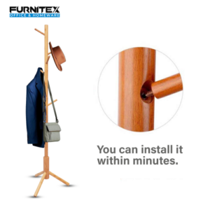 Wooden Coat Rack Stand with 8 Hooks (FT-S605) Coffee - best office chair in bangladesh, executive chair for office, childs table and chair set, Gaming Chair, Digital Safety Locker, Bar Stool, leather boss chair, Restaurant Chair, Large Antique Wall Mirror -Furnitex Limited Wooden Coat Rack Stand with 8 Hooks (FT-S605) Coffee - best office chair in bangladesh, executive chair for office, childs table and chair set, Gaming Chair, Digital Safety Locker, Bar Stool, leather boss chair, Restaurant Chair, Large Antique Wall Mirror -Furnitex Limited