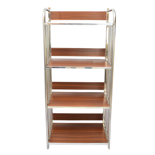 4-Layer Oven Rack Trolley (FT-OT001) – Melamine Board & Stainless Steel - best office chair in bangladesh,  executive chair for office, childs table and chair set, Gaming Chair, Digital Safety Locker, Bar Stool, leather boss chair, Restaurant Chair, Large Antique Wall Mirror -Furnitex Limited