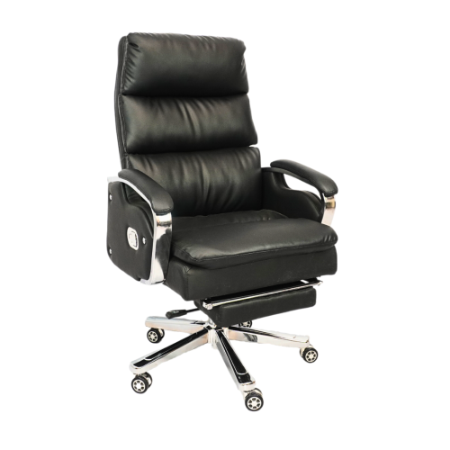 Comfortable Luxury Boss Chair with Footrest (FT-H809) Black - best office chair in bangladesh, executive chair for office, childs table and chair set, Gaming Chair, Digital Safety Locker, Bar Stool, leather boss chair, Restaurant Chair, Large Antique Wall Mirror -Furnitex Limited Comfortable Luxury Boss Chair with Footrest (FT-H809) Black - best office chair in bangladesh, executive chair for office, childs table and chair set, Gaming Chair, Digital Safety Locker, Bar Stool, leather boss chair, Restaurant Chair, Large Antique Wall Mirror -Furnitex Limited