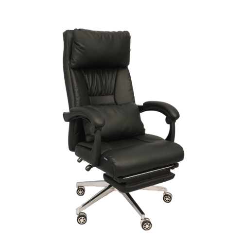 Revolving Office Chair with Footrest and Pillow (FT-HB859) Black - best office chair in bangladesh, executive chair for office, childs table and chair set, Gaming Chair, Digital Safety Locker, Bar Stool, leather boss chair, Restaurant Chair, Large Antique Wall Mirror -Furnitex Limited Revolving Office Chair with Footrest and Pillow (FT-HB859) Black - best office chair in bangladesh, executive chair for office, childs table and chair set, Gaming Chair, Digital Safety Locker, Bar Stool, leather boss chair, Restaurant Chair, Large Antique Wall Mirror -Furnitex Limited