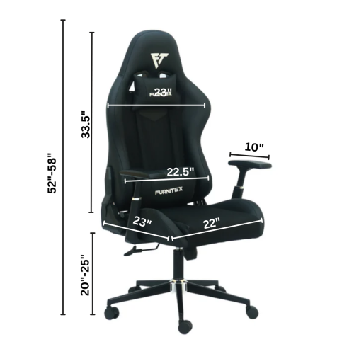 Gaming Chair with 4D Armrest (FT-G1)Black Gaming Chair with 4D Armrest (FT-G1)Black