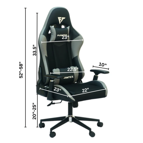 Gaming Chair with 4D Armrest (FT-G1) Gray Gaming Chair with 4D Armrest (FT-G1) Gray