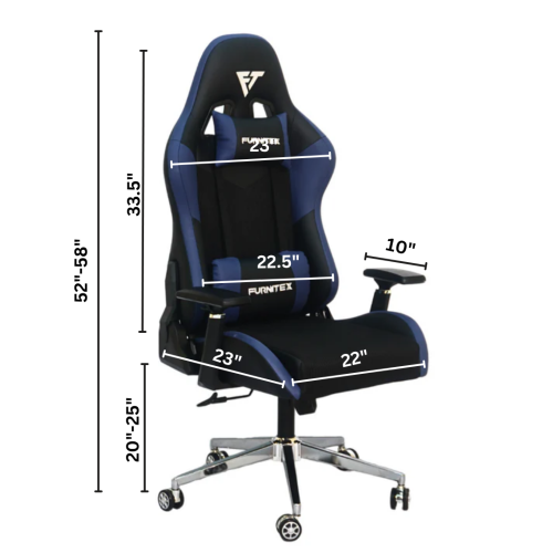 Gaming Chair with 4D Armrest (FT-G1) Blue Mate Gaming Chair with 4D Armrest (FT-G1) Blue Mate