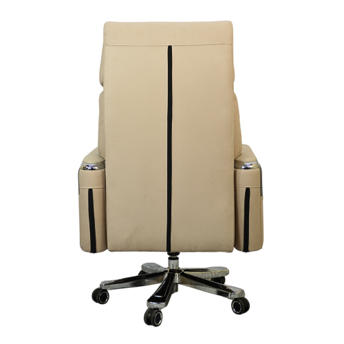 Executive Luxury Boss Chair with Footrest (FT-H0629) Light Cream Executive Luxury Boss Chair with Footrest (FT-H0629) Light Cream
